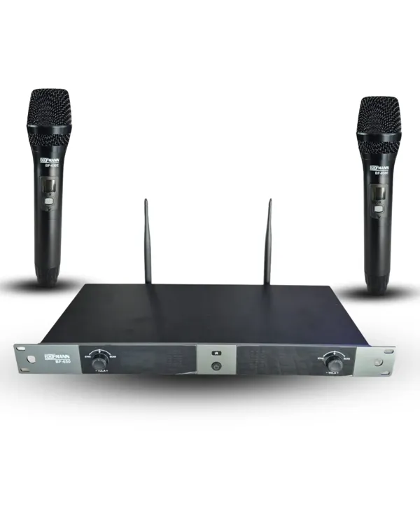 BOFMANN ÇİFT EL UHF 2X100 KANAL MİKROFON