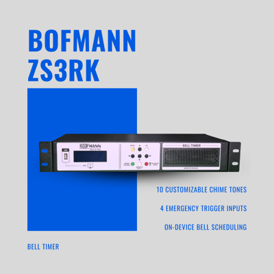 BOFMANN RACK TİPİ KUMANDALI OKUL ZİL SAATİ 4