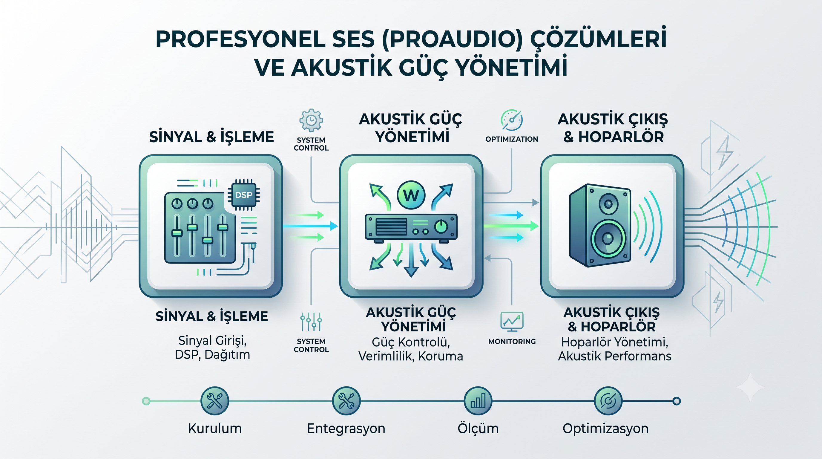 Profesyonel Ses (ProAudio) Çözümleri ve Akustik Güç Yönetimi