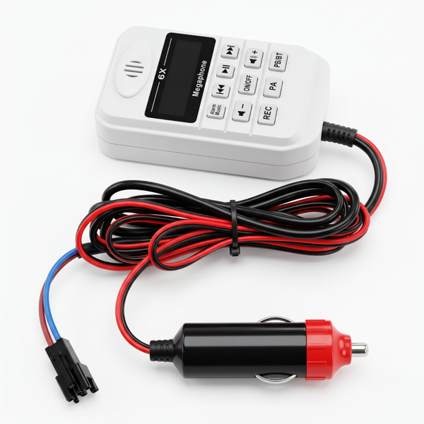 NOTEL Amfili Pazarcı Mikrofonu 12V-90V | Bluetooth, Ses Kayıt, USB'li Megafon