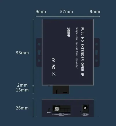 PIXOMA 20 KİLOMETRE HDMI KVM FİBER EXTENDER 1K 7