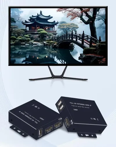 PIXOMA 20 KİLOMETRE HDMI KVM FİBER EXTENDER 1K 3