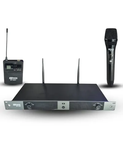 BOFMANN EL+YAKA UHF 2X100 KANAL MİKROFON (PAKETTE  YAKA +HEADSET MİKROFONU VAR)
