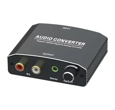 PIXOMA 2 GİRİŞLİ, 2 ÇIKIŞLI DİJİTAL-ANALOG SES DÖNÜŞTÜRÜCÜ, SES SEVİYESİ KONTROLÜ İLE