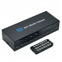 PIXOMA 9 GİRİŞ 1 ÇIKIŞ QUAD SCREEN GERÇEK ZAMANLI MULTİ-VİEWER