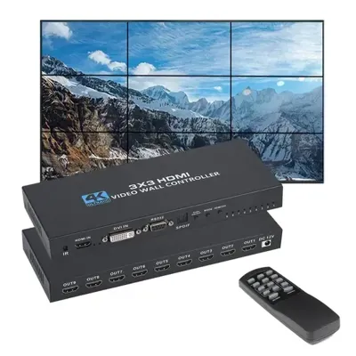 PIXOMA 4K 3X3 HDMI DVI VİDEO DUVAR KONTROLÖRÜ