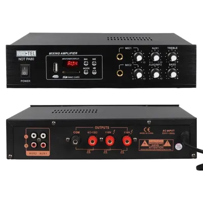 NOTEL 80 WATT HAT TRAFOLU MİKSER AMPLİFİKATÖR 4