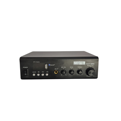 NOTEL 80W BLUETOOTH ve USB’li KOMPAKT MİKSER AMPLİFİKATÖR (100V Trafolu Sistem) 3
