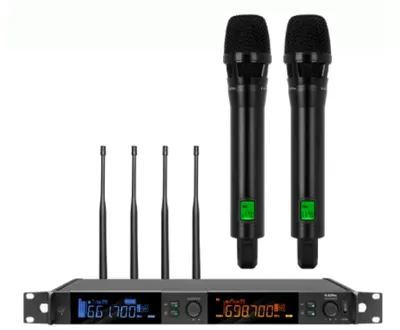 SCHALL UHF KABLOSUZ TRUE DIVERSTY ÇİFT EL MİKROFONU