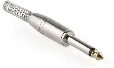 NOTEL 6,35MM MONO PLUG WITH SPRING