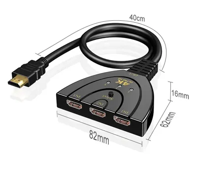 PIXOMA 3 Giriş 1 Çıkışlı 4K HDMI anahtarlayıcı 8