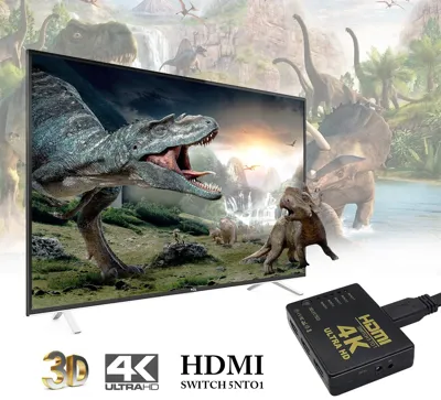 PIXOMA 5 Giriş 1 Çıkışlı 4K HDMI Anahtarlayıcı 3